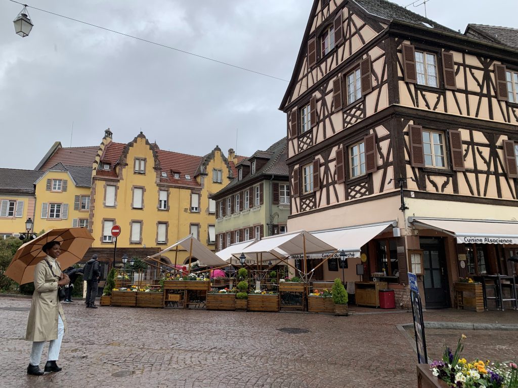 rainy day in Colmar, France